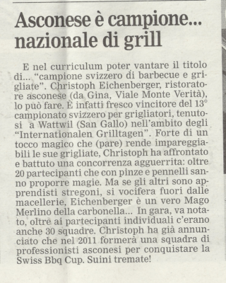 La Regione,7.08.2010